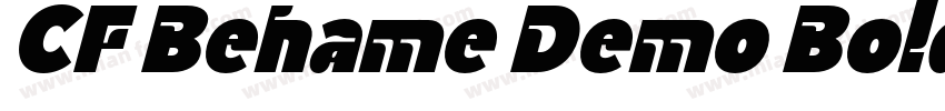 CF Behame Demo Bold Italic字体转换